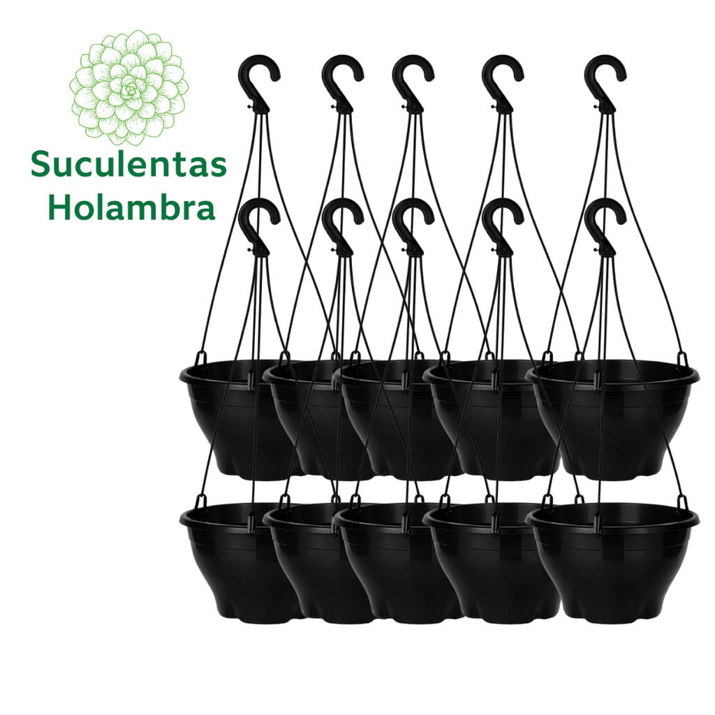 Kit 10 Vasos cuia 13 Com Haste 30 cm - REFORÇADO Cor Preta