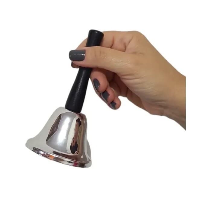 Sino De Mão Campainha Recepção Chama Atenção Idoso