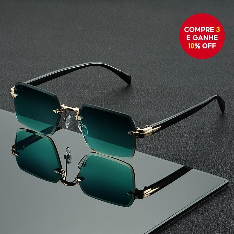 Óculos Quadrados Chanfrados Sem Moldura , Retrô Multicoloridos Para Fotografia De Festa , Acessório De Declaração De Mod