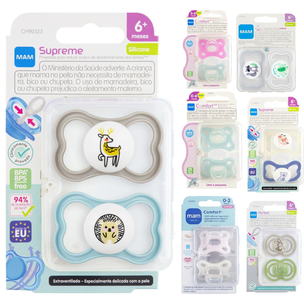 CHUPETA MAM DUPLA DE 0 A +6