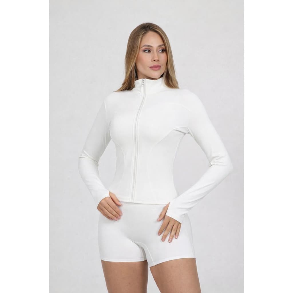 Blusa Feminina Casaco Esportivo Academia Treino Proteção Uv Yoga Jaqueta De Ciclismo Ao Ar Livre