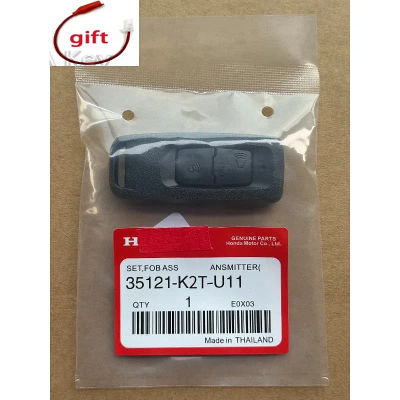 Chave 35111-K2T-U11 Para 2022 Ano Honda PCX PCX160 Remota Da Motocicleta 2 Botões 433.92MHz ID47 Chip K1Z Botão Preto