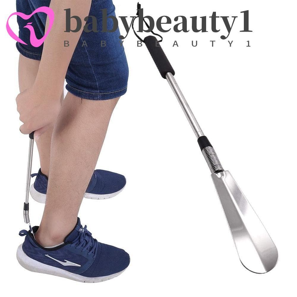 BABYBEAUTY1 Buzina Extensível Para Sapato , Calçadeira Telescópica Ergonômica , Aço Inoxidável