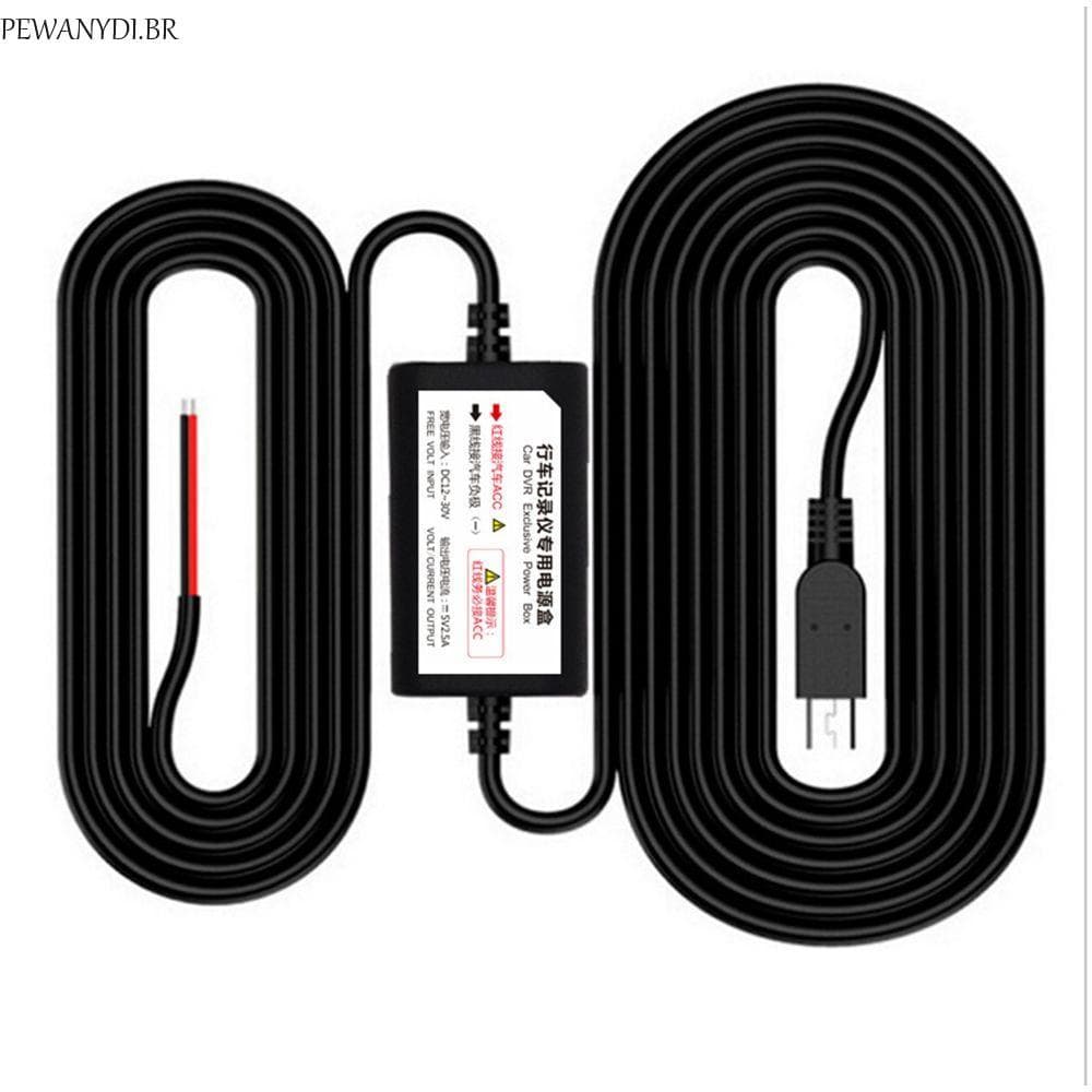 PEWANYDI Dash Cam Hardwire Kit Linha De Carregador USB Mini Micro Dashcam Câmera Acessórios Para Automóveis De Cabo De F