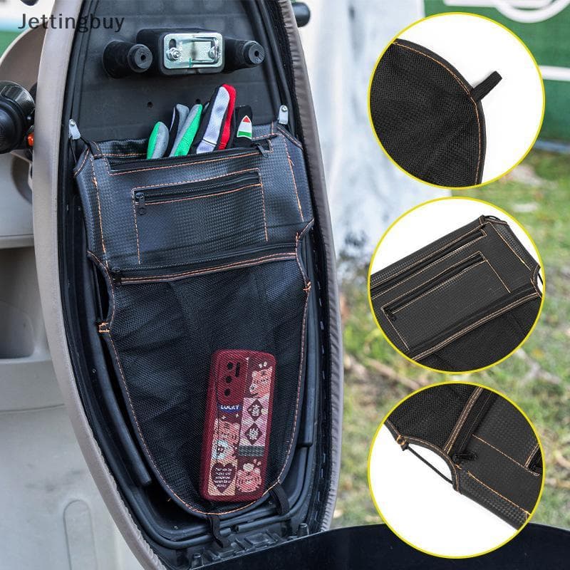 [Jetingbuy] Popular Saco De Ciclismo Assento Da Motocicleta Armazenamento Antifouling Material Resistente A Riscos Veícu