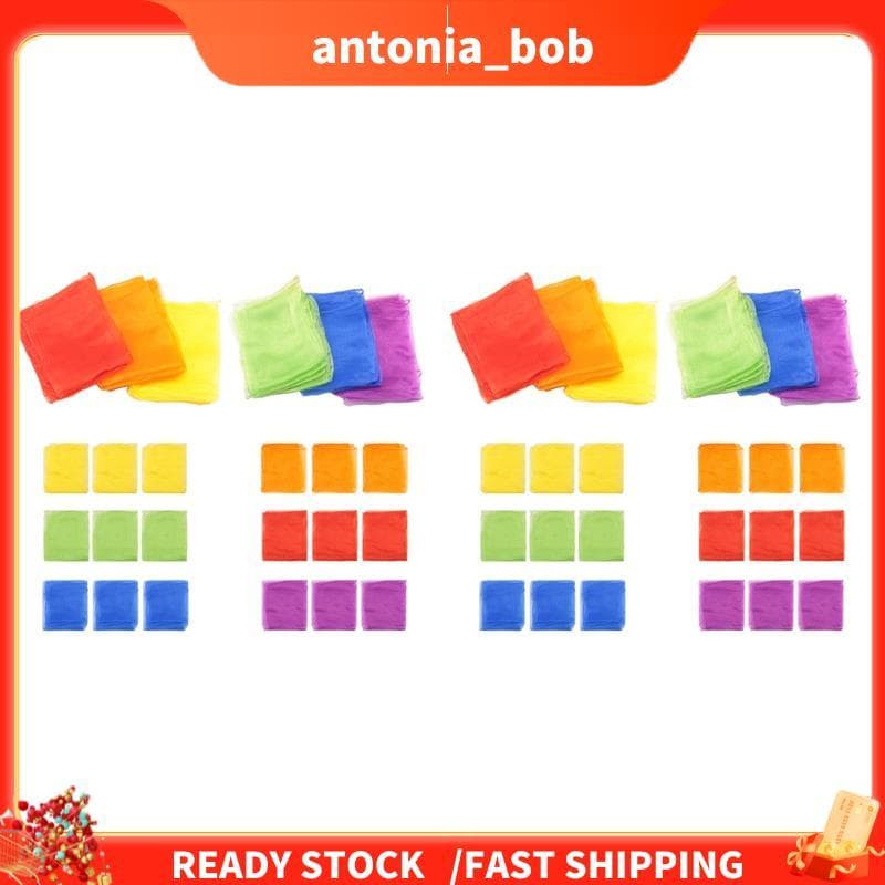 48 Pçs Crianças Malabarismo Cachecóis Dança Música Coloridos Movimento Ritmo Para