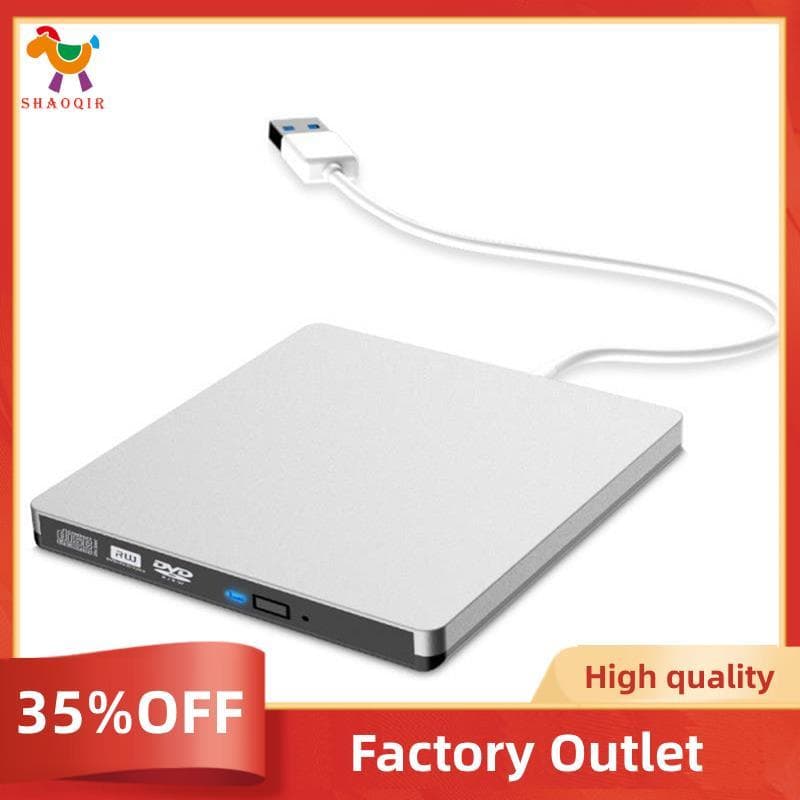 Leitor De CD Externo USB3.0 , Tipo Bandeja De 12.7mm , Gravador De Unidade Óptica Ultra Fino DVD-RW Para Computador , La