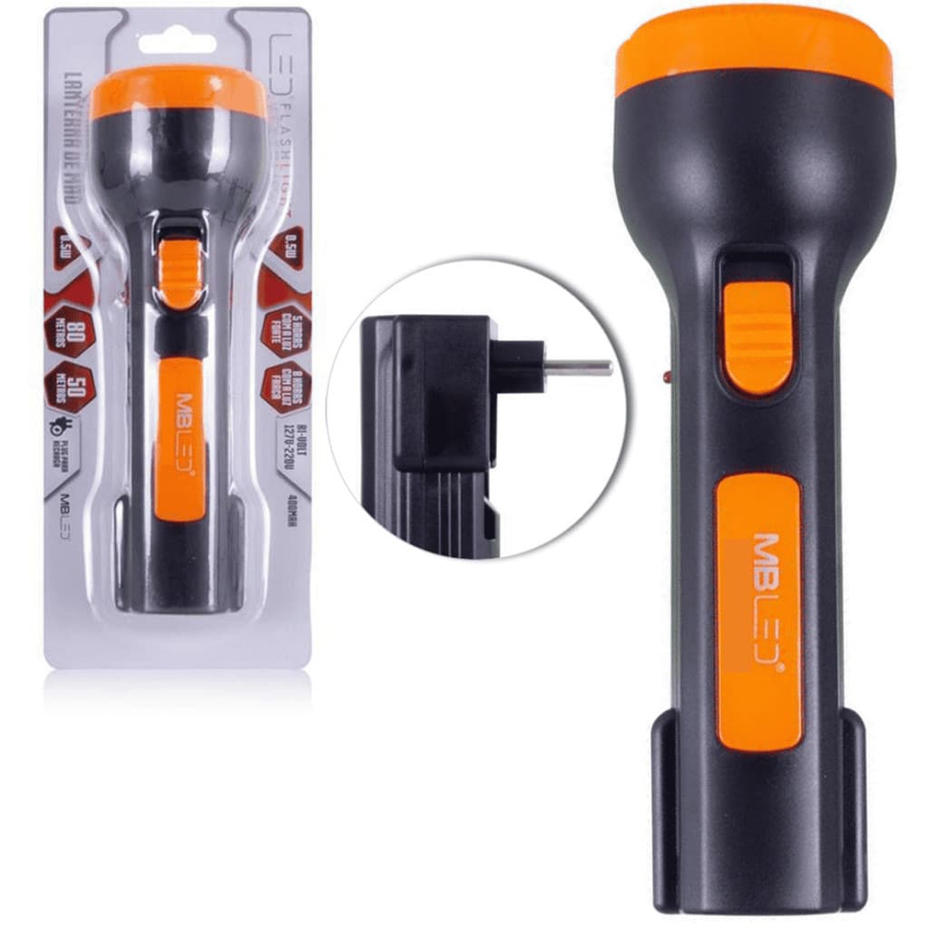 Lanterna led pesca trilha recarregável inova prime