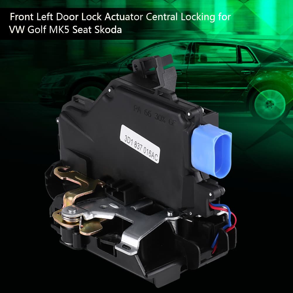 Trava central do atuador de fechadura da porta dianteira direita para VW Golf MK5 Seat Skoda Touareg 3D1837016A
