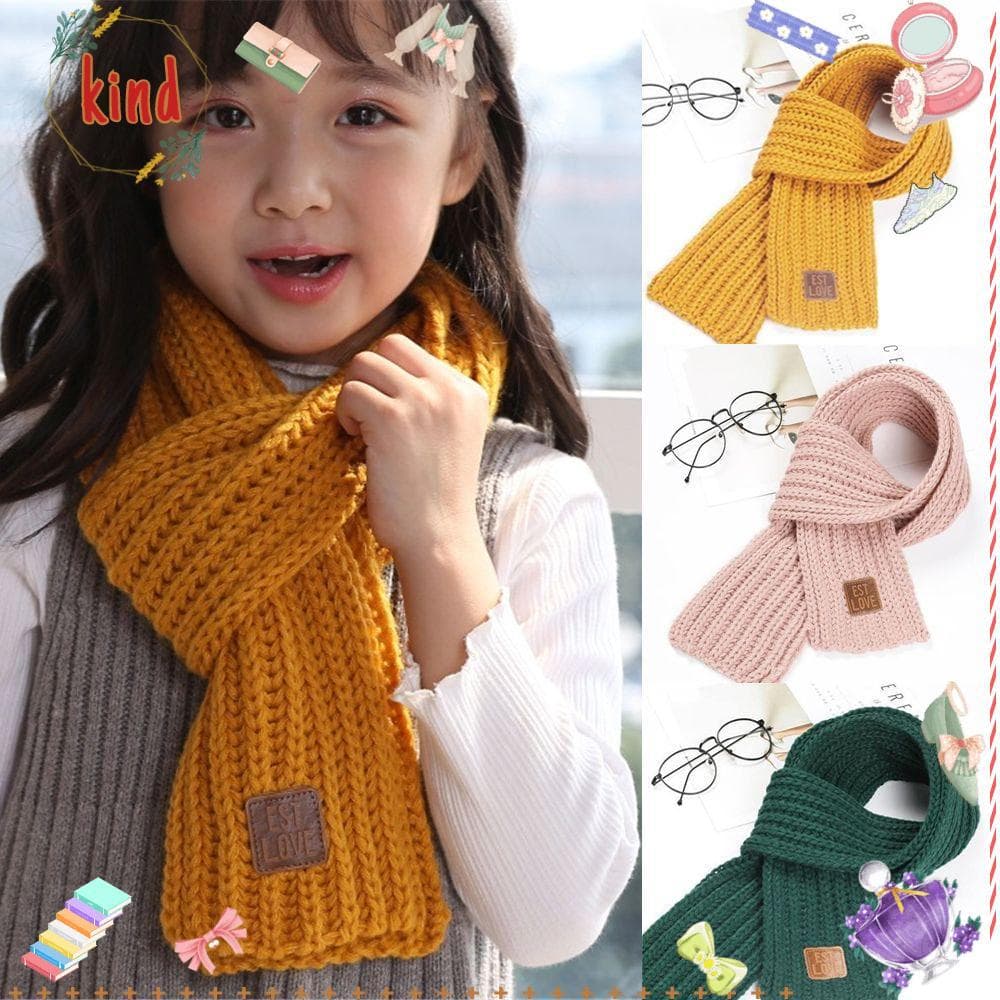 Aquecedor De Pescoço Tipo , Cachecol Macio E Quente Para Crianças De Malha Fofo Grosso Uso Externo , Bebê , Meninos Meni
