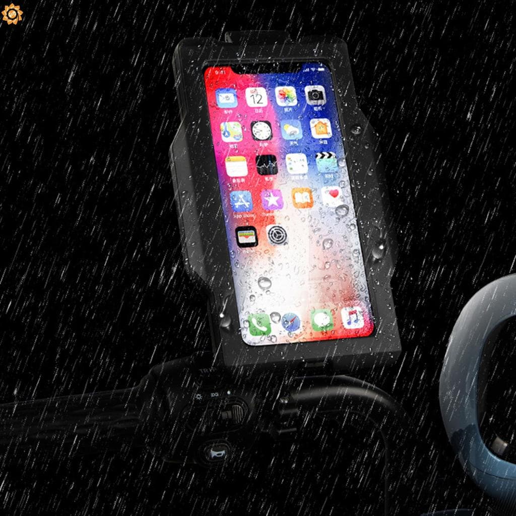 Suporte Impermeável Do Telefone Da Liga De Alumínio-Caso À Prova De Chuva Montagem Guiador Bicicleta Motocicleta