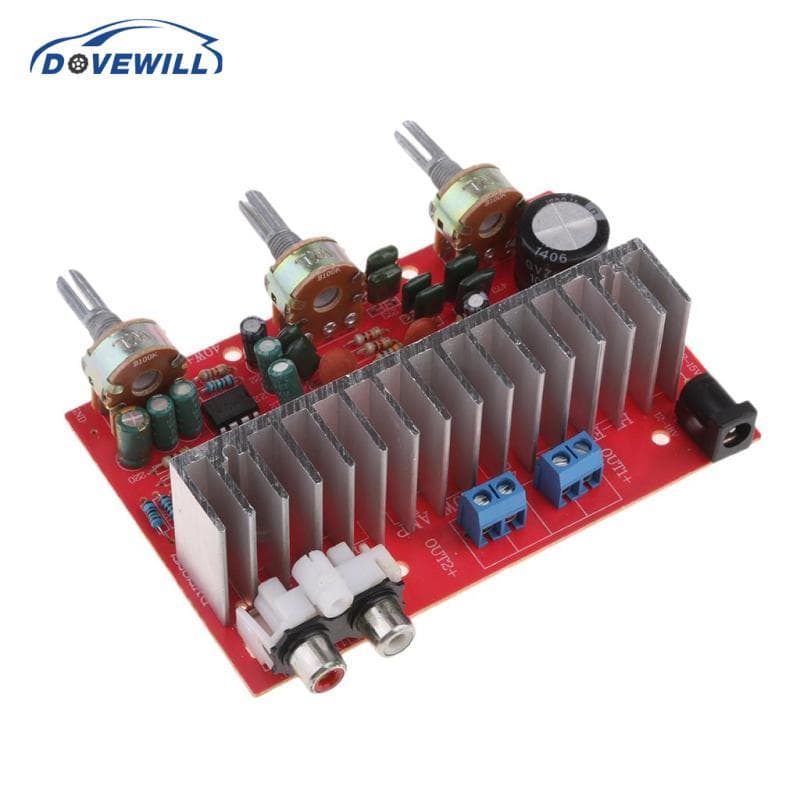 [Dovewill] DX-7377 2.0 Placa Amplificadora Estéreo De Áudio De Potência Digital De Canal Duplo DC12V 80W