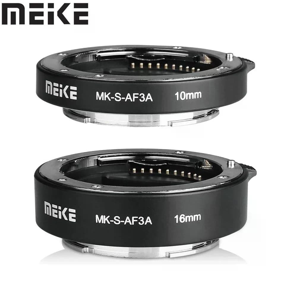 Meike MK-S-AF3A Anel De Tubo De Extensão Macro De Foco Automático Para Sony E-Mount A7 A7II A7IV ZV-1-10 ZVE10 II A6700 