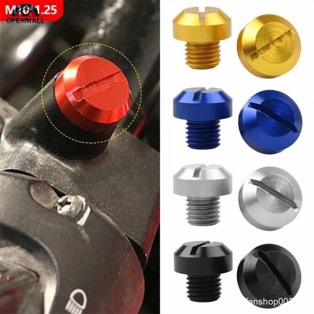 OM 2 Pcs Mototcycle M10x1.25 Espelho Buraco Parafuso Para Suzuki Moto Acessórios Parafusos