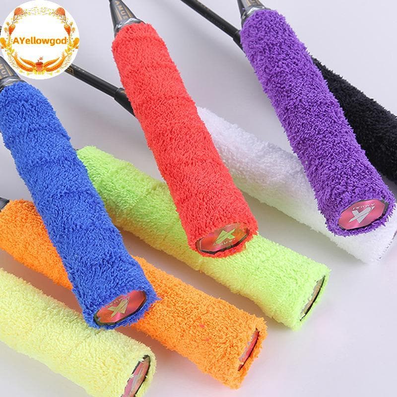 AYellowgod Anti-Derrapante Respirável Esporte Sobre Aperto Sweatband Tênis Overgrips Fita Raquete De Badminton Apertos V