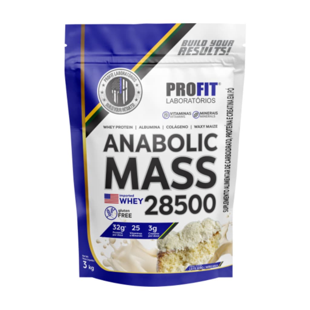 Anabolic Mass 28500 Profit 3Kg Hipercalórico Para Ganho de Massa
