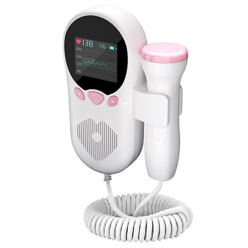 Monitor de Coração Fetal Doppler Estetoscópio Sonar Detector de Frequência Cardíaca Fetal para Mulheres Grávidas Monitor