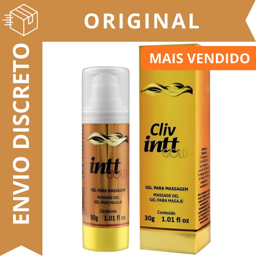 Gel Lubrificante Cliv Gold Produtos eróticos 30G - Intt