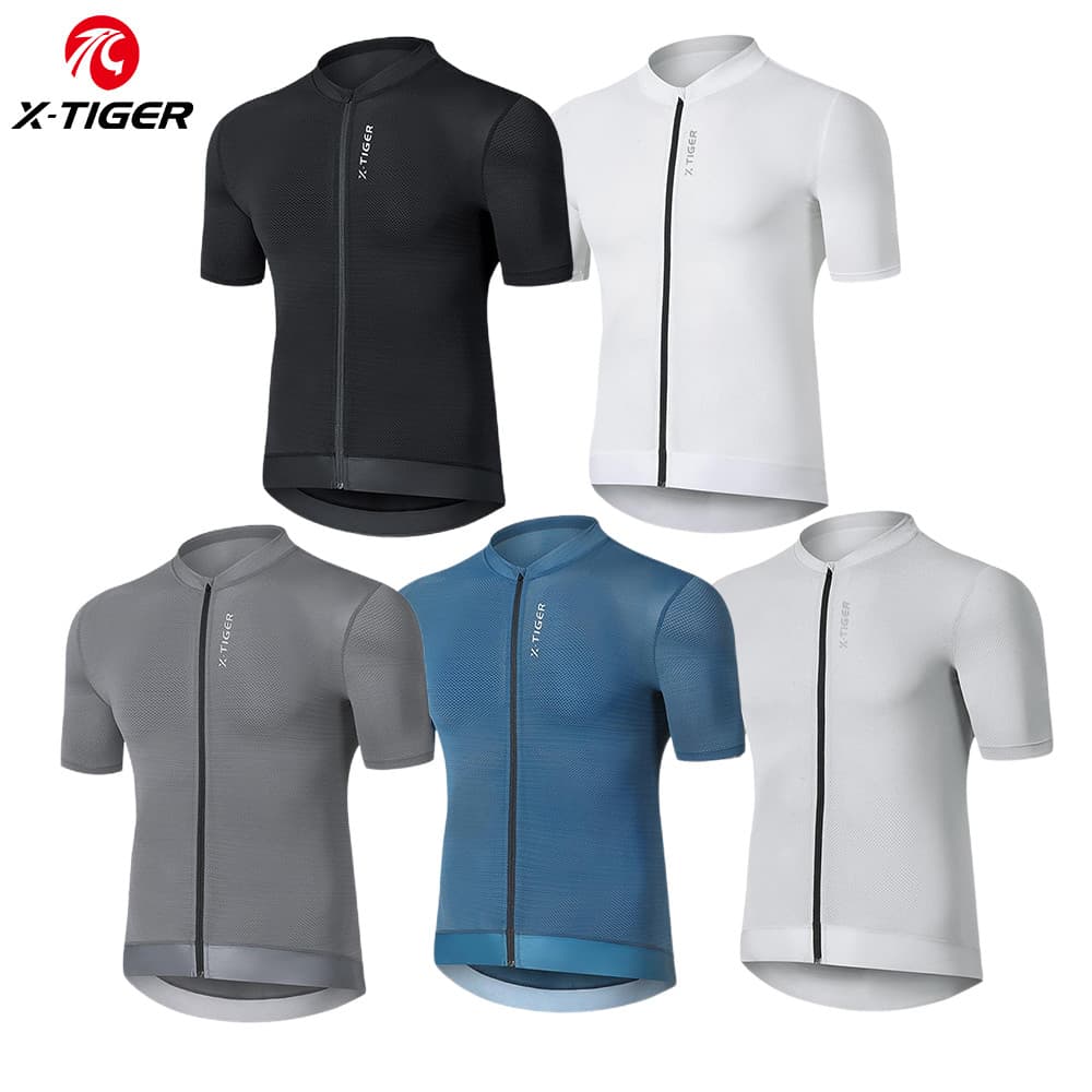 Camisa De Ciclismo De Alta Qualidade Camisas Respirável Fino Ajuste Curta MTB Bicicleta De Estrada