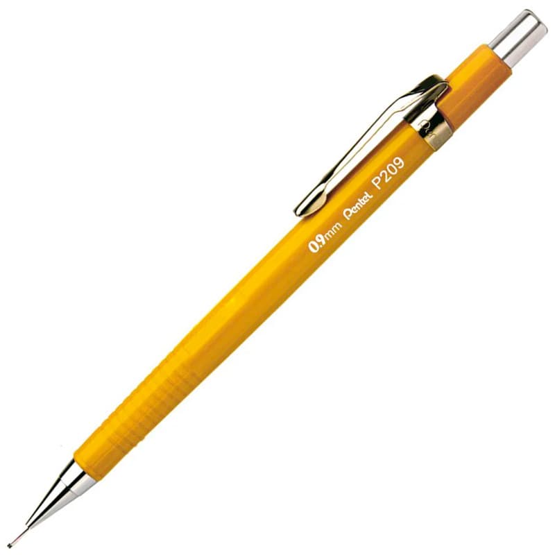 Lapiseira 0.9mm P209 Amarela Pentel