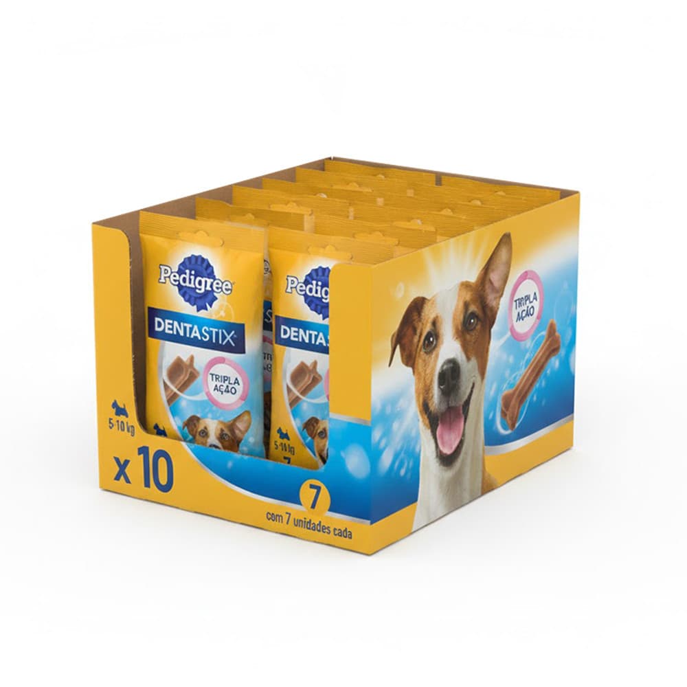 Petisco Pedigree Dentastix Cuidado Oral para Cães Adultos Raças Pequenas - 70 Unid.