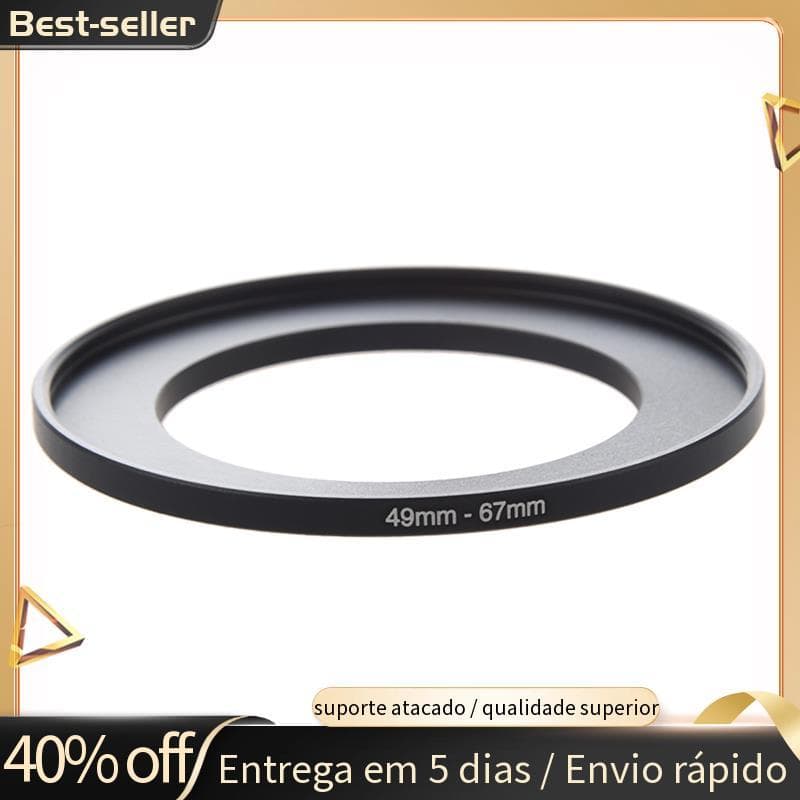 Filtro De Lente De Câmera Intensifica Anel Adaptador 49mm-67mm Preto