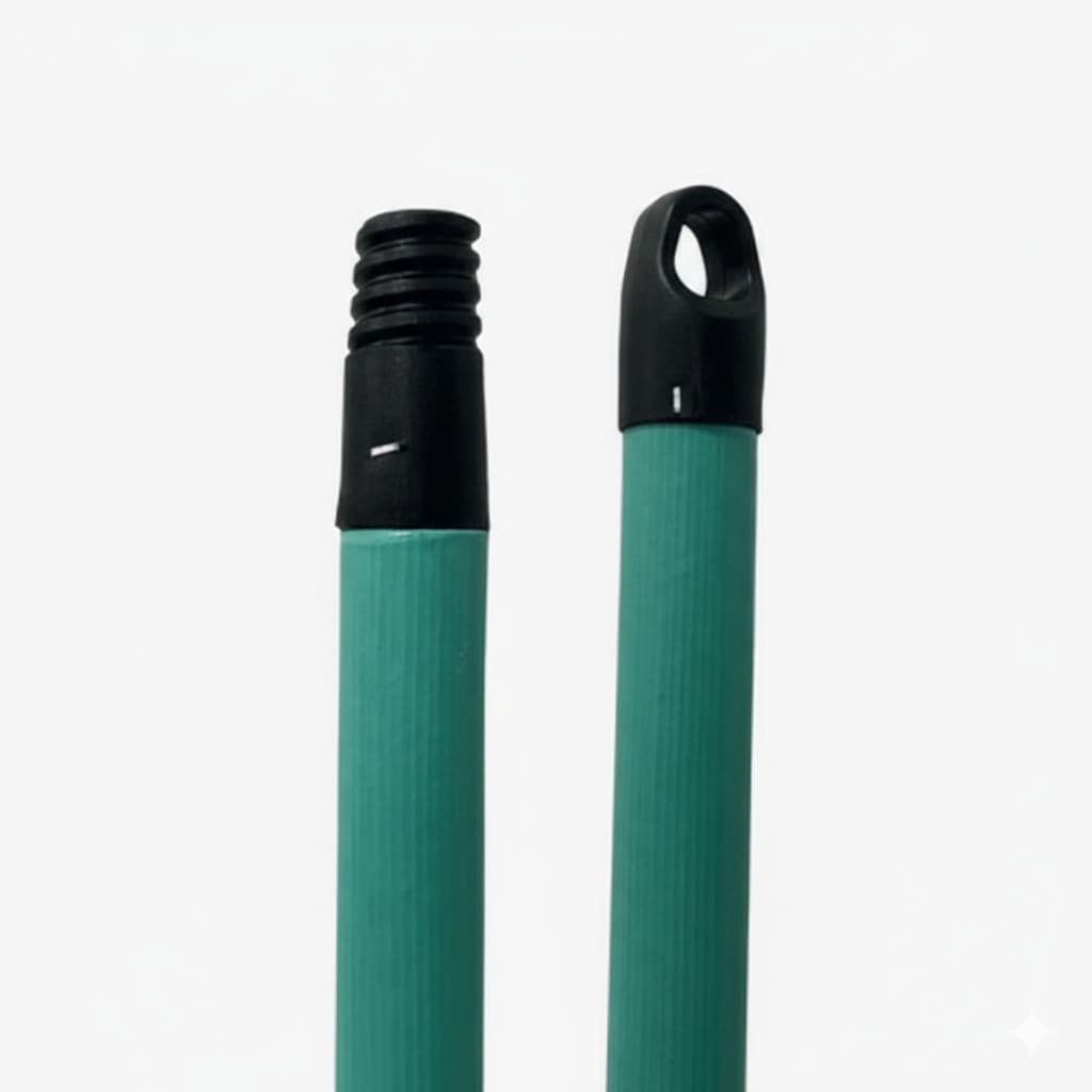 02 Cabo de Vassoura Rodo Resistente 1,18m Madeira Qualidade