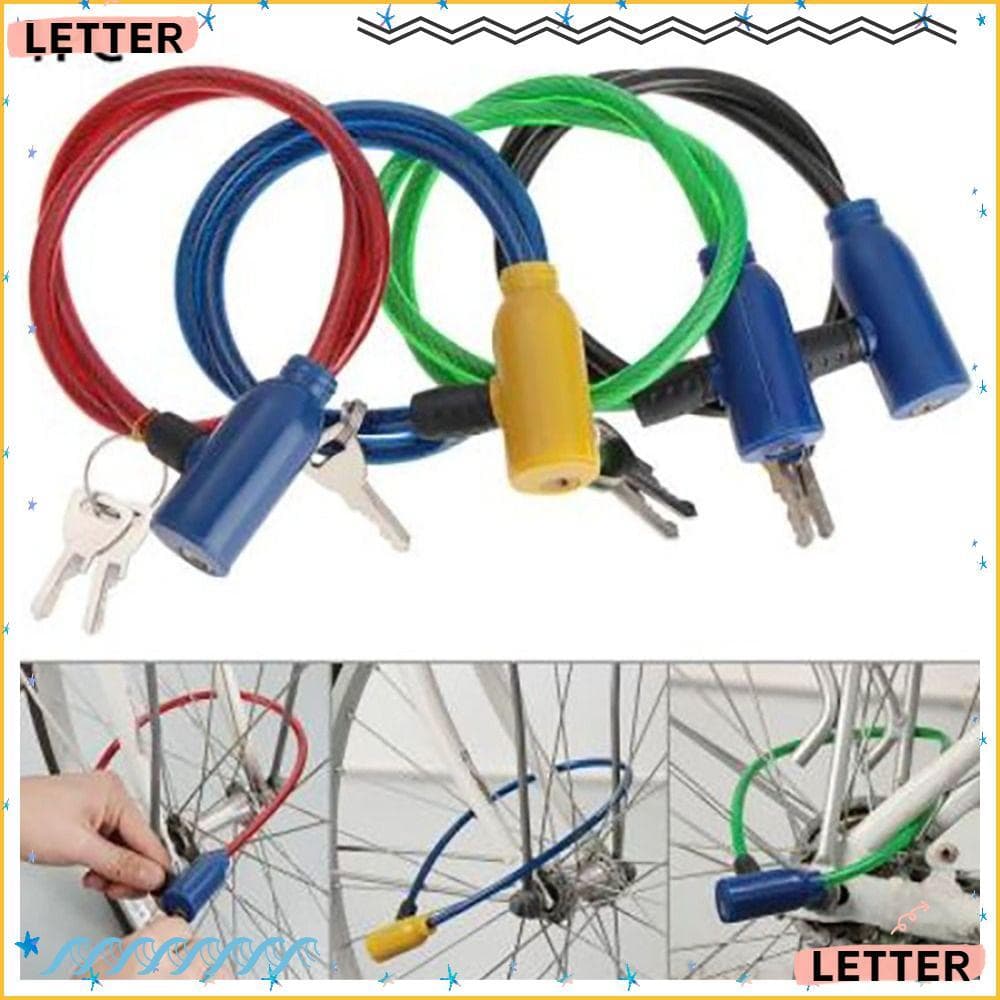Carta Bloqueio De Bicicleta Corrente De Aço De Segurança Quente 8x640mm Ciclismo Portátil