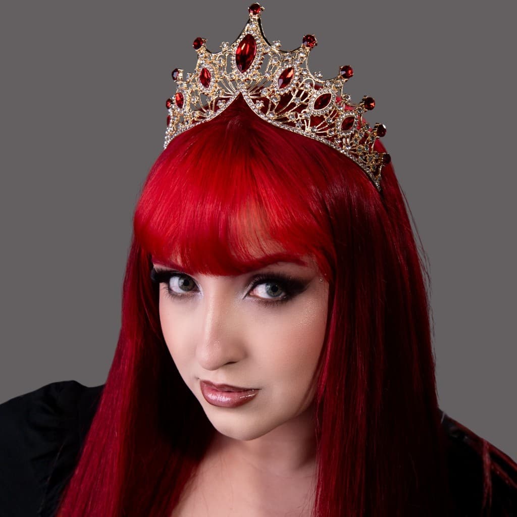 Tiara Coroa Luxo com Cristais Dança do Ventre | Cigana- TC01