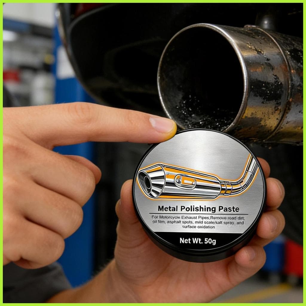 Limpador De Escapamento Multiuso , Removedor De Ferrugem , Pasta De Metal Cromado Para Veículos Automotivos beqaxbr