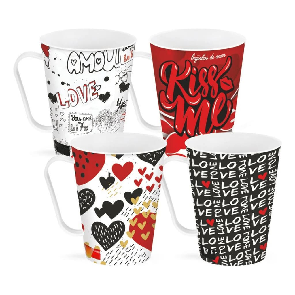 Kit 6 Canecas Data Especial Dia Dos Namorados Amor Presente