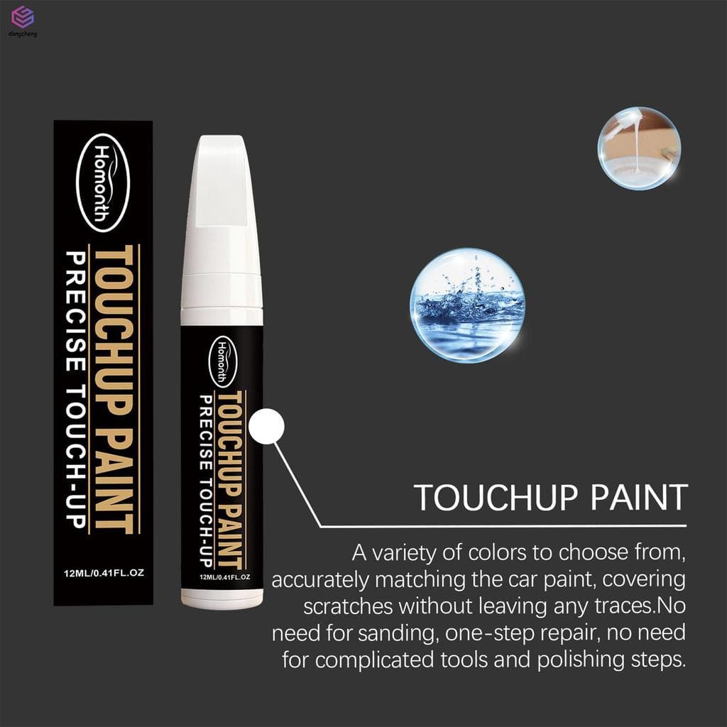 Caneta De Pintura De Retoque De Carro 12ml Ferramenta De Reparo De Arranhões Para Carroceria Com Ponta Precisa E Fórmula