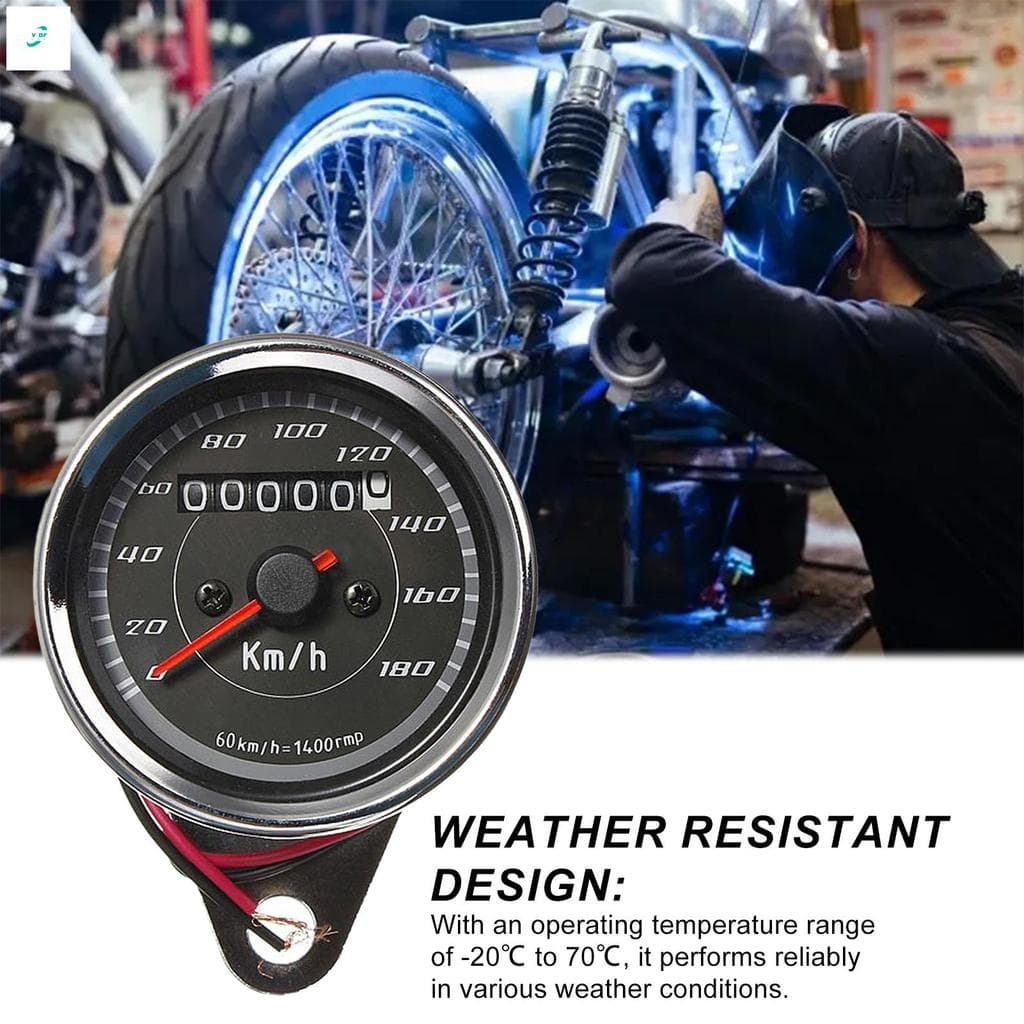 Ponteiro De Motocicleta Odômetro Contador Duplo Velocímetro Km Presente Para Entusiastas Da