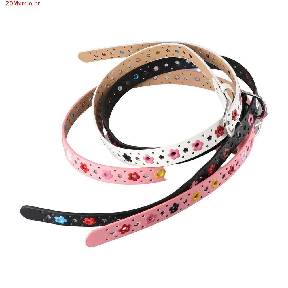 MXMIOB Cintura Oca Borboleta Flores Crianças Cintos Ajustáveis Unissex