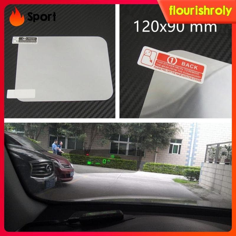 [Flourishroly2] Filme Reflexivo Universal HUD Head Up Display Sem Mucilage 120x90mm