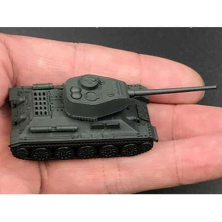 Tanque T34 modelo 1:144, veículo de combate, brinquedo de montagem 4D, ornamento para areia infantil 1/144, American Tig