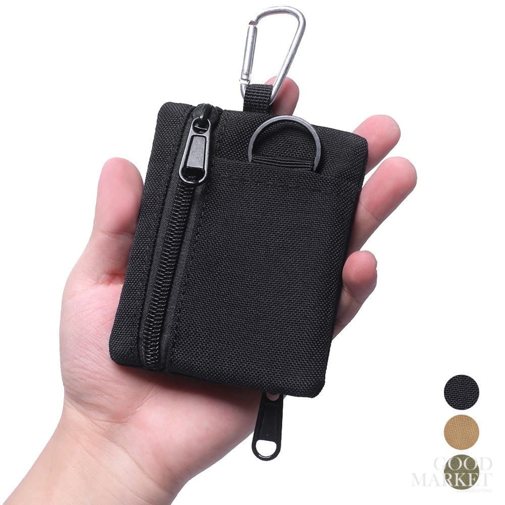 Mini Porta Moedas Portátil EDC Bolsa Molle Chave Esportes ao Ar Livre Bolsa de Caça com Zíper Multifuncional