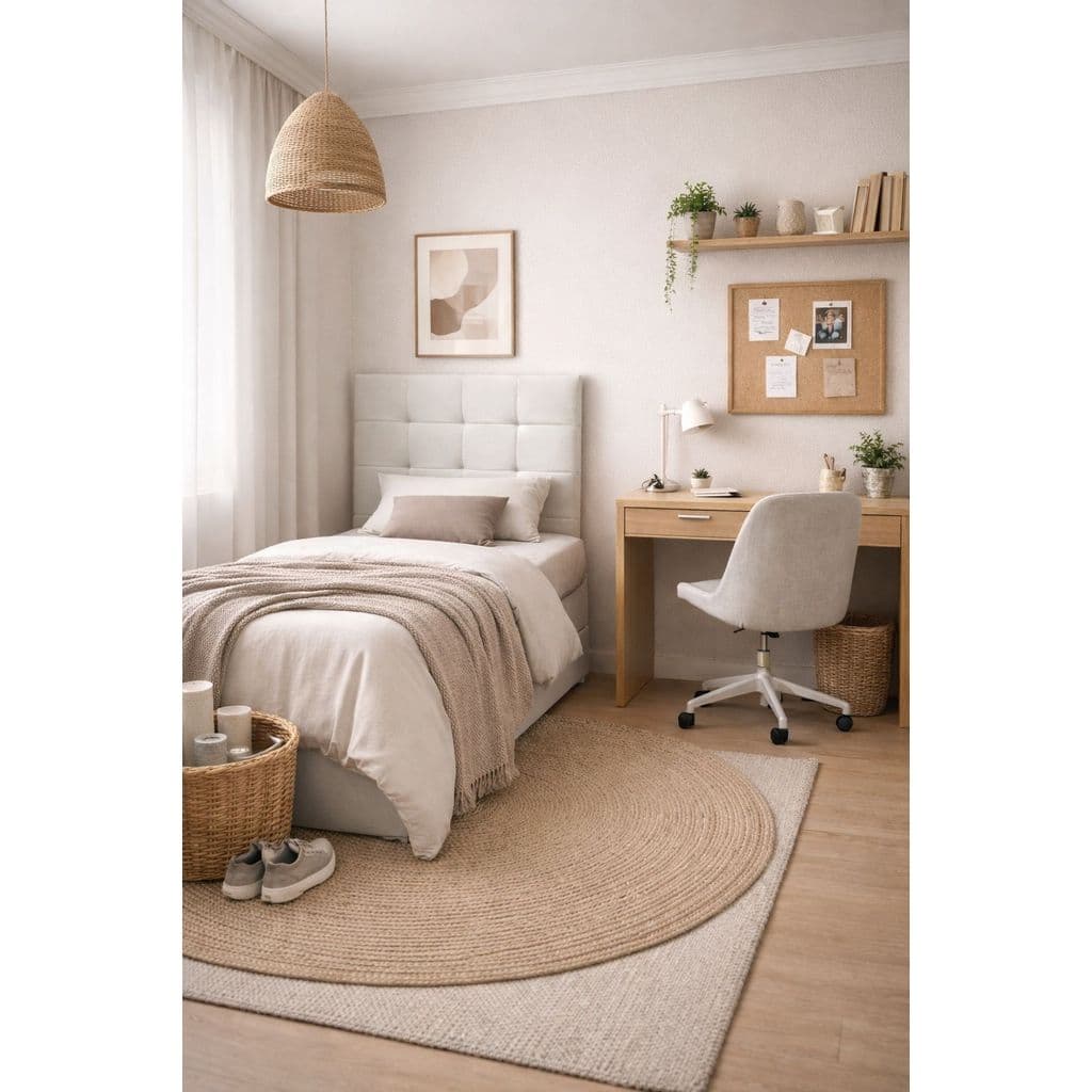 Cabeceira de Cama Solteiro 90 cm Estofada em Suede liso e com Gomos