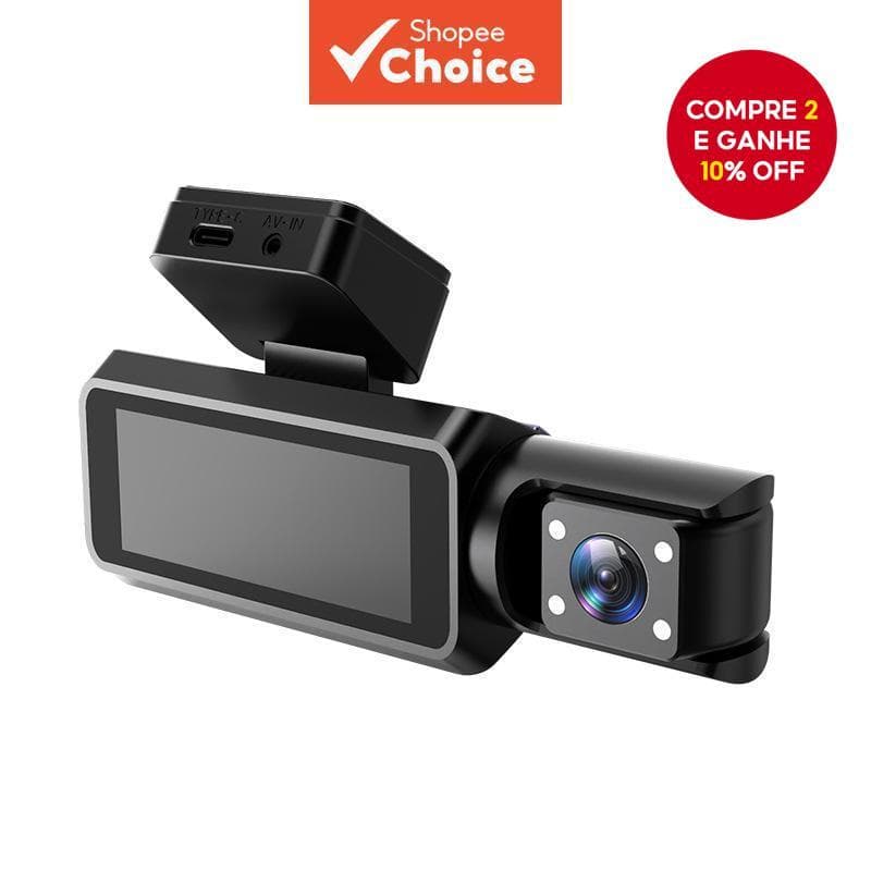  DVR de carro com WiFi - Gravação tripla em 1080P e monitor de estacionamento 3.18