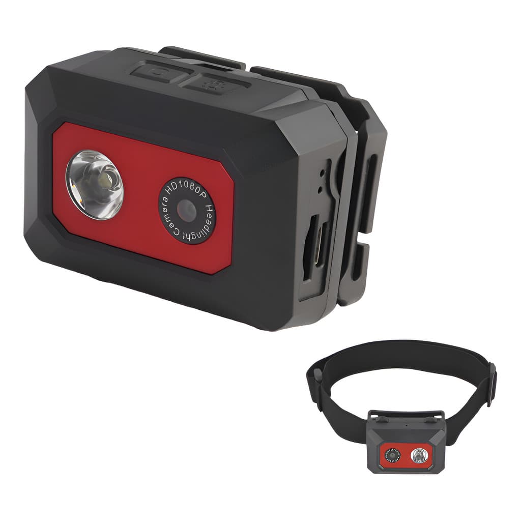 Câmera Filmadora Esportiva Hd 1080p Com Suporte Cabeça com luz de led