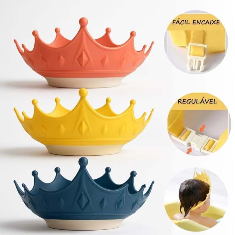 Chapéu De Banho Touca Bebê Proteção Dos Olhos Ouvidos Viseira Infantil