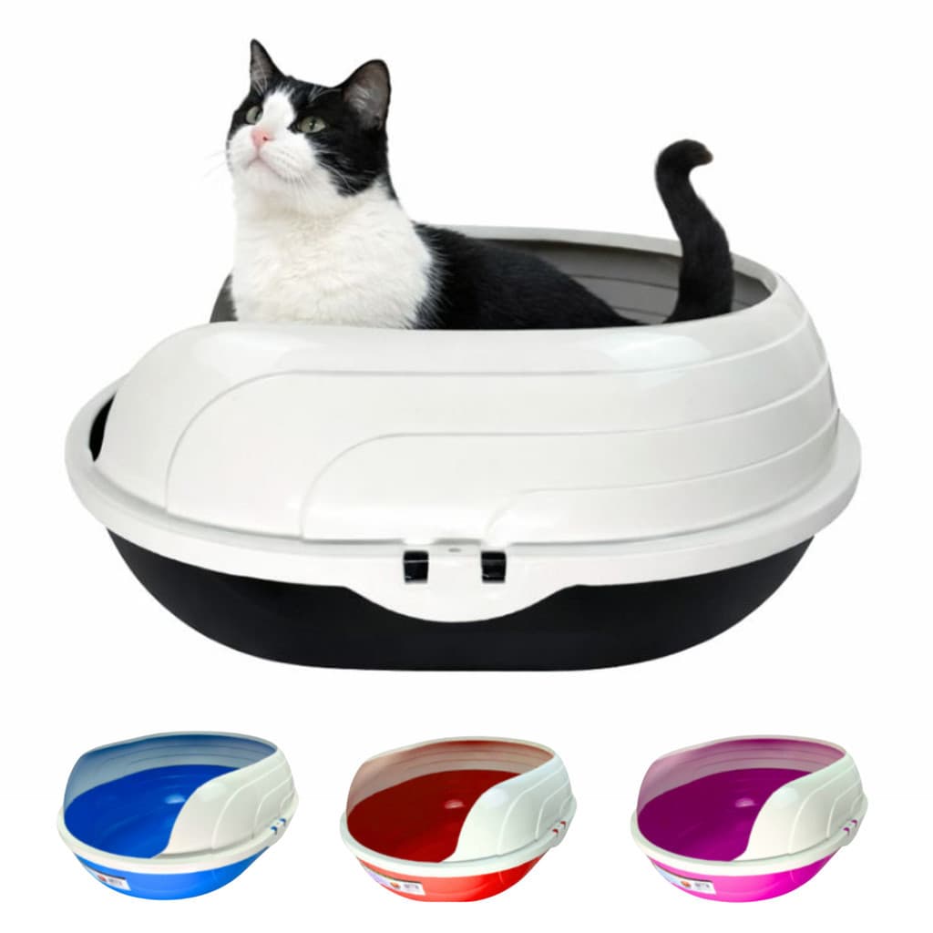 Bandeja Sanitária Caixa de Areia Higiênica Para Gato Com Arco Furacão Pet Promoção