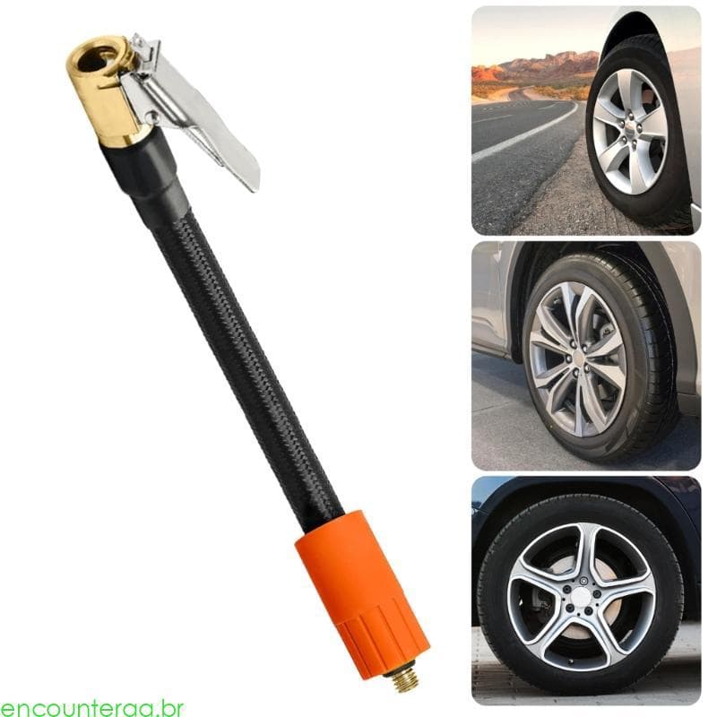 Adaptadores Mandril Ar Silicone Forte Encountera Inflação Rápida E Segura Para Pneus Carro