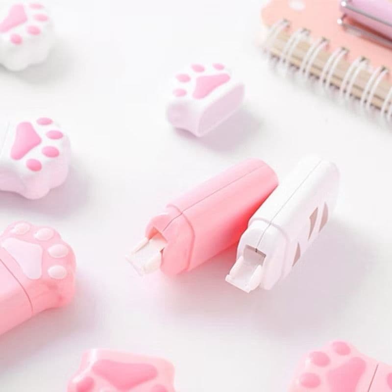 Corretivo Fita Patinha de Gato Fofo para Estojo Escolar