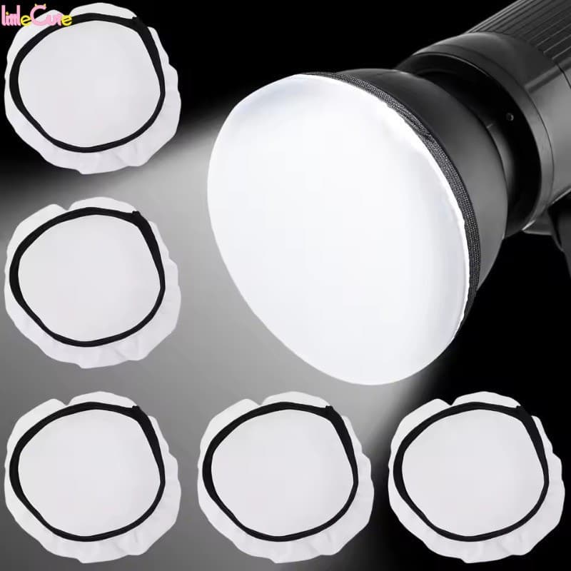 Máscara De Luz Suave Para Flash Fotográfico De 1/3/5 Unidades-Capa Protetora Universal Estroboscópica De Estúdio De 7 Po