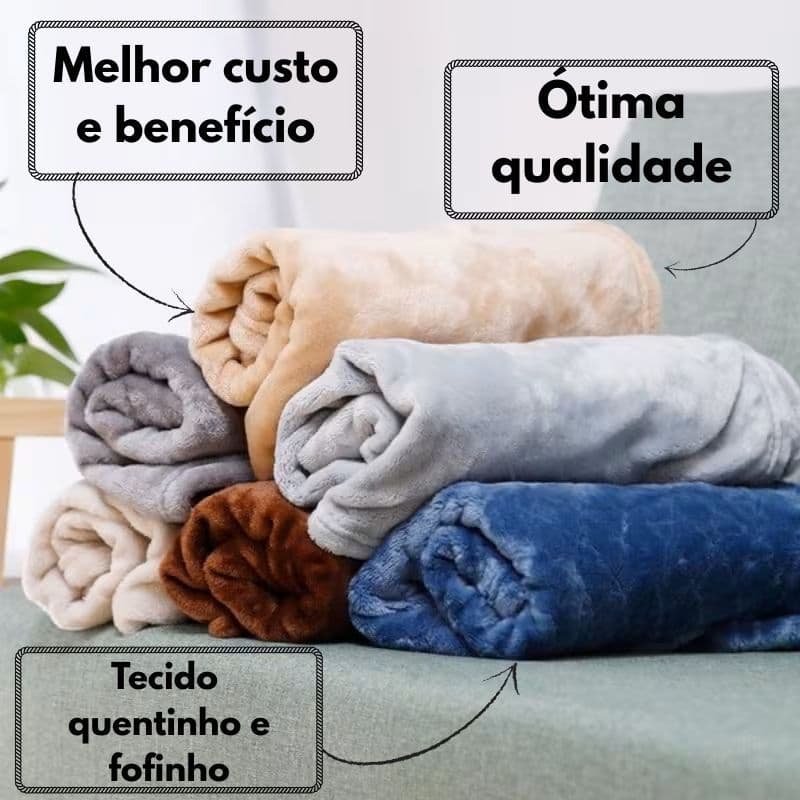 Cobertor Manta Microfibra Cama Casal Padrão Soft Inverno Super Quentinha Premium