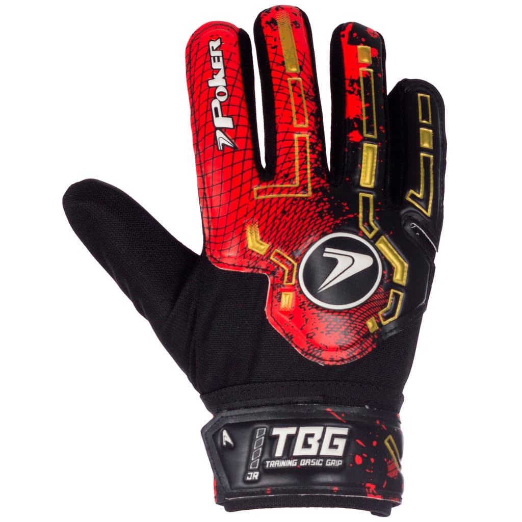 Luva de Goleiro Infantil Poker Training Basic Jr Original Grip Proteção Conforto
