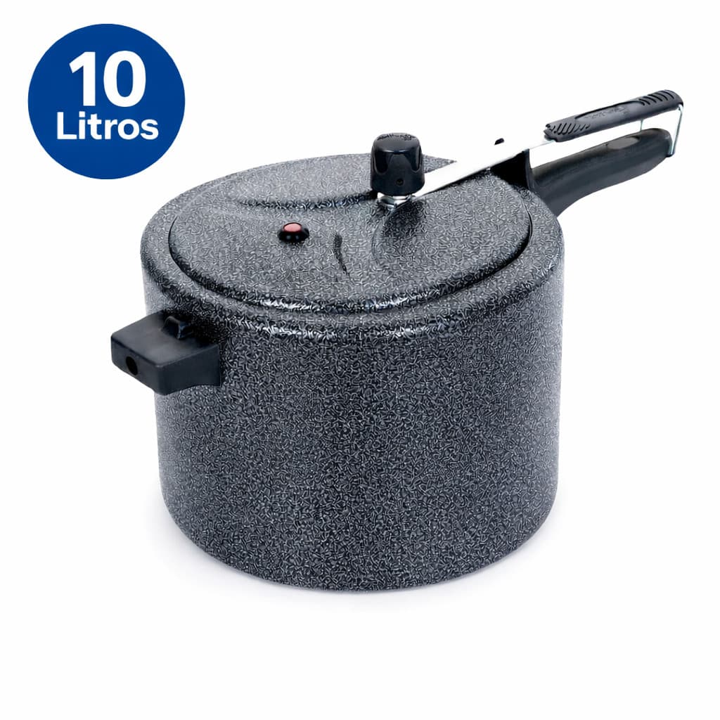 Panela de Pressão Preta 10 Litros ASJ