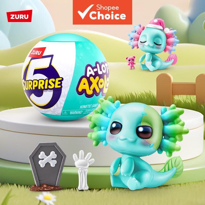 ZURU 5 Surprise A-Lot Axolotl Blind Box Mini Brinquedo Mexicano Salamandra Pop Mart Style O Item Final Presente De Forma