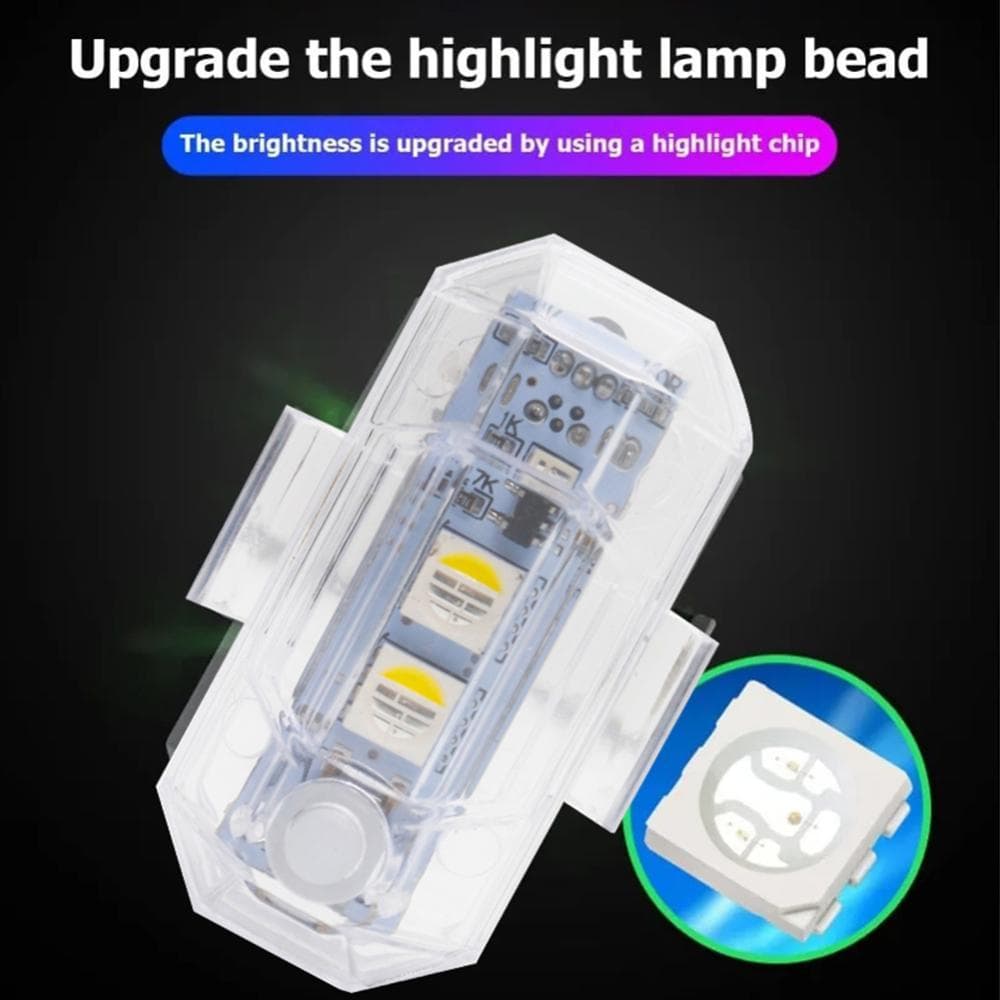 TKEY Motocicleta LED Aviso Mini Luz De Sinal Sem Fio Flash Indicador Volta Para Scooter Carro DJI Avata/Mavic 3 Pro Estr